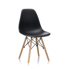 INLEA Scaune de sufragerie VIVO, 4 bucăți – Negru - 