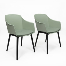 INLEA Jedálenská stolička 2 kusy AVELINE - zelená - 