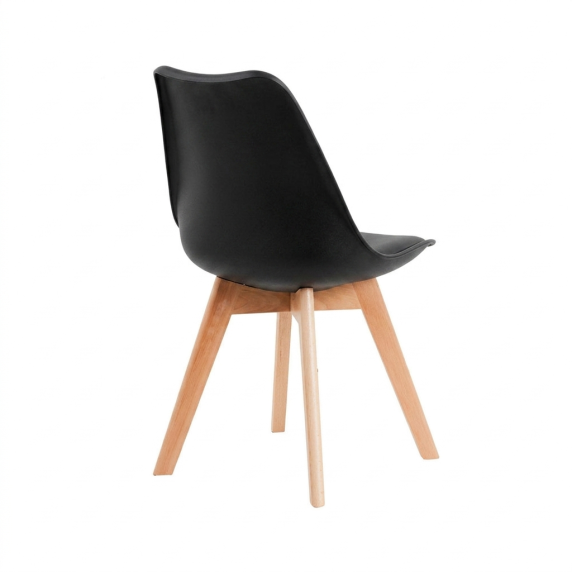 INLEA Jedálenská stolička 4 kusy FADETT - čierna