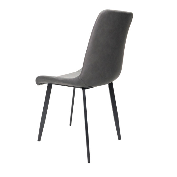 INLEA Jedálenská stolička AIDA 4 kusy - tmavosivá