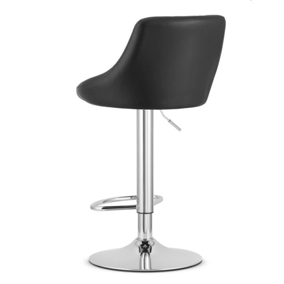INLEA Scaun de bar, set de 2 bucăți BELLO – negru