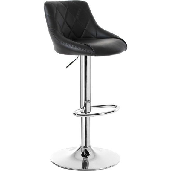 INLEA Scaun de bar, set de 2 bucăți BELLO – negru