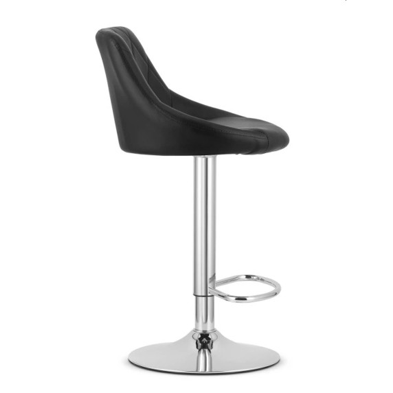INLEA Scaun de bar, set de 2 bucăți BELLO – negru