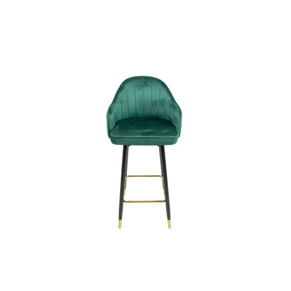 INLEA Scaun de bar, set de 2 bucăți LUVEX - verde închis
