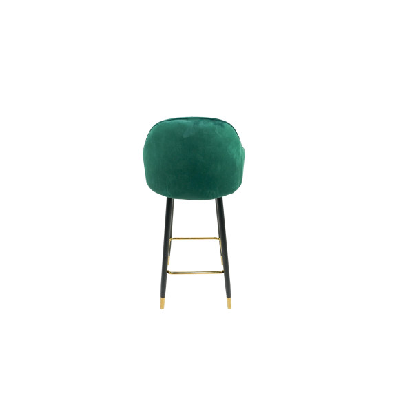 INLEA Scaun de bar, set de 2 bucăți LUVEX - verde închis