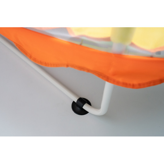 Inlea Detská trampolína JumpPlay 122 cm s ochrannou sieťou a príslušenstvom – oranžová