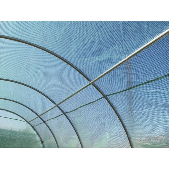 Garden Line kerti fóliasátor – 3 szekciós 3 x 2 x 2 m, 6+1 ablakos -  zöld