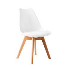 INLEA Scaun de dining 4 bucăți FADETT – alb - 