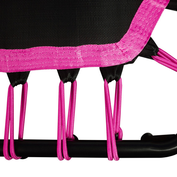 INLEA FITNESS Trampolin 130 cm z ročajem – roza