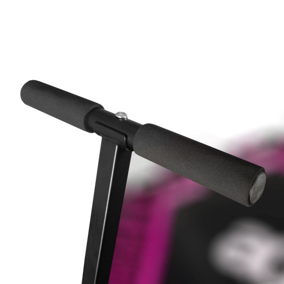 INLEA FITNESS Trampolin 130 cm z ročajem – roza