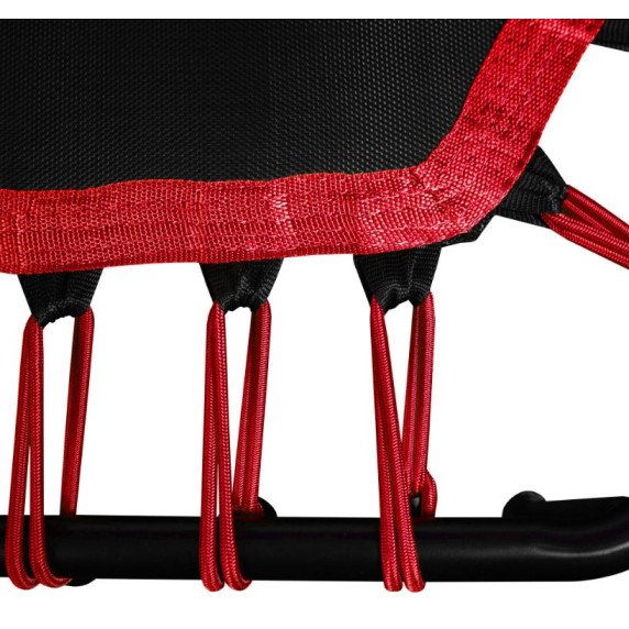 INLEA FITNESS Trampolin 130 cm z ročajem – rdeča