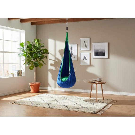 Viseča gugalnica za otroke DROPPI – GARDEN LINE – modra