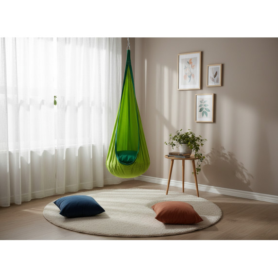 Viseča gugalnica za otroke DROPPI – GARDEN LINE –zelena