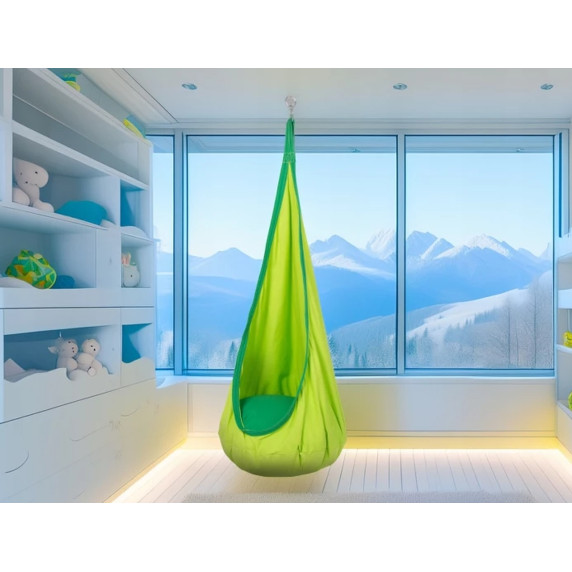 Viseča gugalnica za otroke DROPPI – GARDEN LINE –zelena