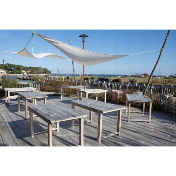 Trikotna vrtna senčna ponjava 3,6 × 3,6 × 3,6 m – GARDEN LINE – Bež