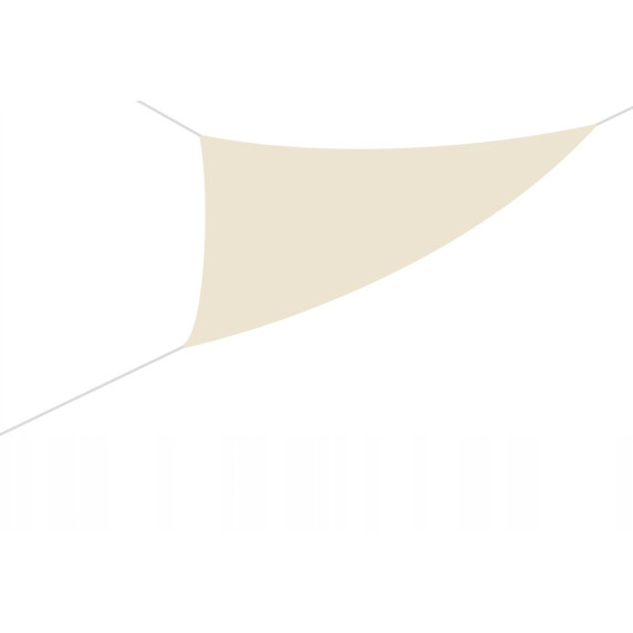 Trikotna vrtna senčna ponjava 3,6 × 3,6 × 3,6 m – GARDEN LINE – Bež