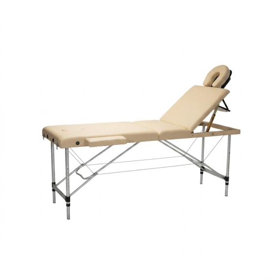 Masă de masaj INLEA Relax Pro, din trei părți și placată cu aluminiu IN16-0013 BEJ