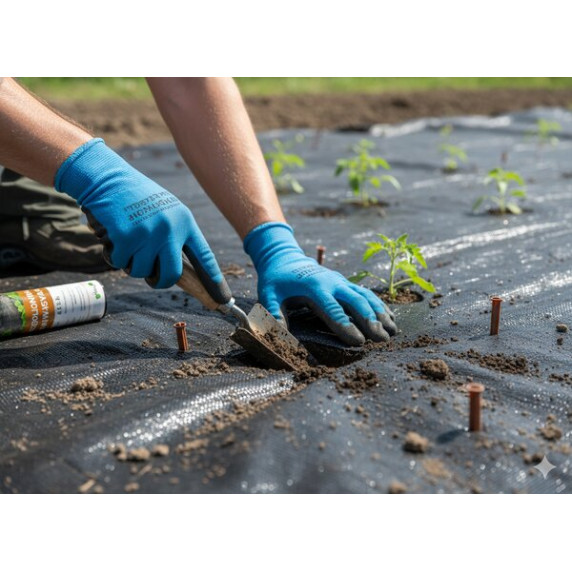 GARDEN LINE Agrotextília 1 x 30 m, 50 g/m² - fekete