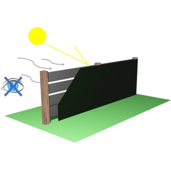 GARDEN LINE Árnyékoló háló 1,5 x 50 m 135g/m2 90% - antracit