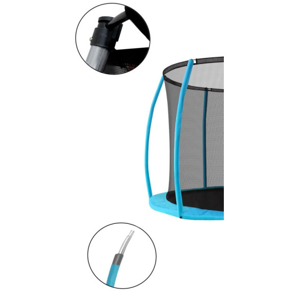 INLEA ULTIMATE Jump Trampolin 305 cm z notranjo zaščitno mrežo – svetlo modra