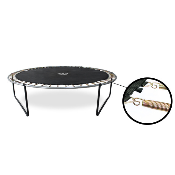 INLEA ULTIMATE Jump Trambulina 500 cm cu plasă de protecție internă - negru