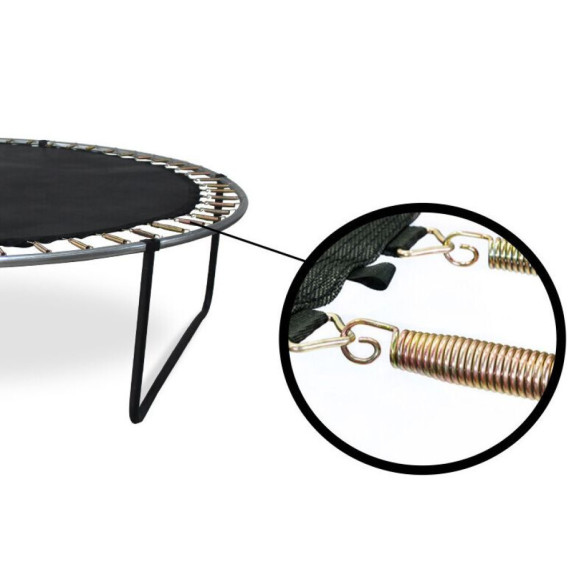 INLEA PREMIUM Jump Trampolína 400 cm s vonkajšou ochrannou sieťou - sivá