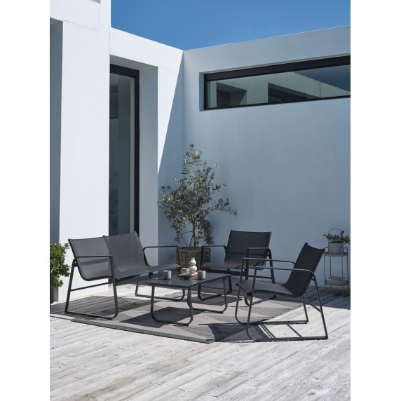 LINDER EXCLUSIV vrtna garnitura LOUNGE SET GLS754541 – antracit