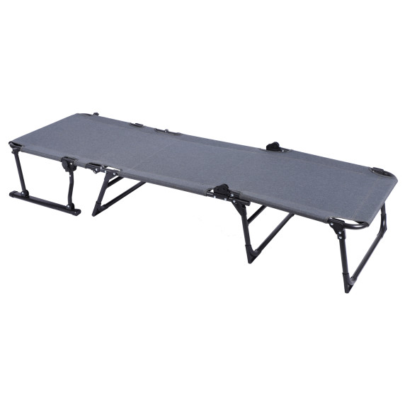 LINDER EXCLUSIV Vrtni ležalnik in počivalni stol 2v1 – siv/črn