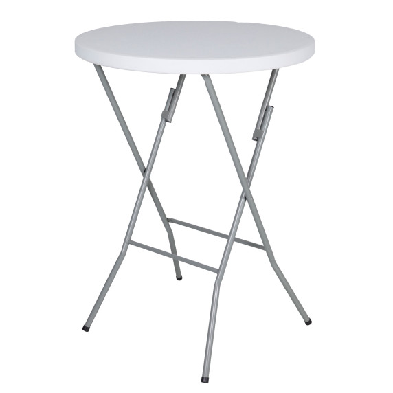 LINDER EXCLUSIV Zložljiva okrogla bistro miza 80x110 cm MC4700 - Bela