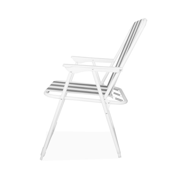 LINDER EXCLUSIV Vrtno sedežno – antracitno črtasto