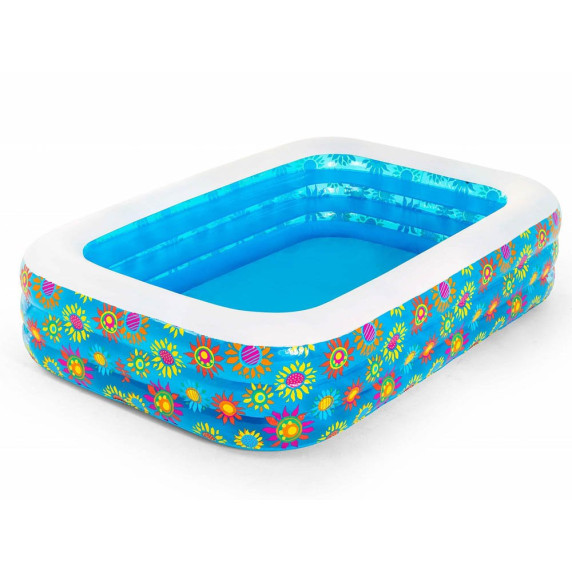 Nafukovací detský bazén 229 x 152 x 56 cm BESTWAY 54120 - kvetinky