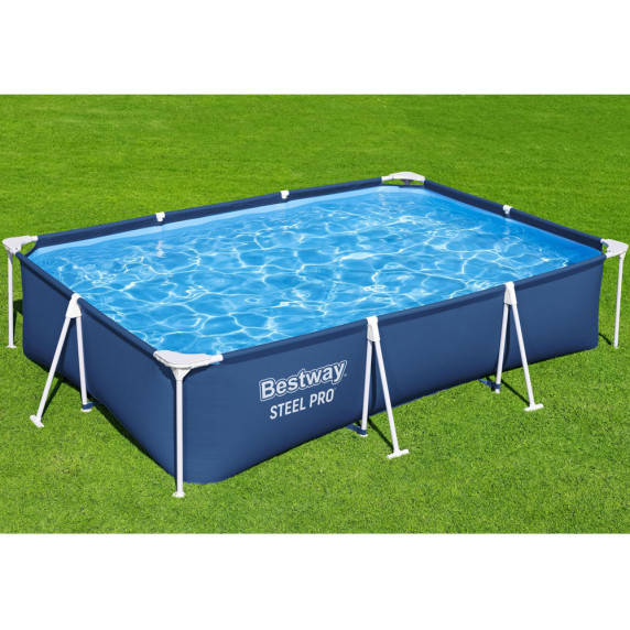 Piscină cu filtru -  300x201x66 cm - BESTWAY 56411 - Steel Pro