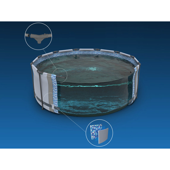 Piscină cu cartuș de filtrare - 366x76 cm - BESTWAY 56416 Steel Pro Max
