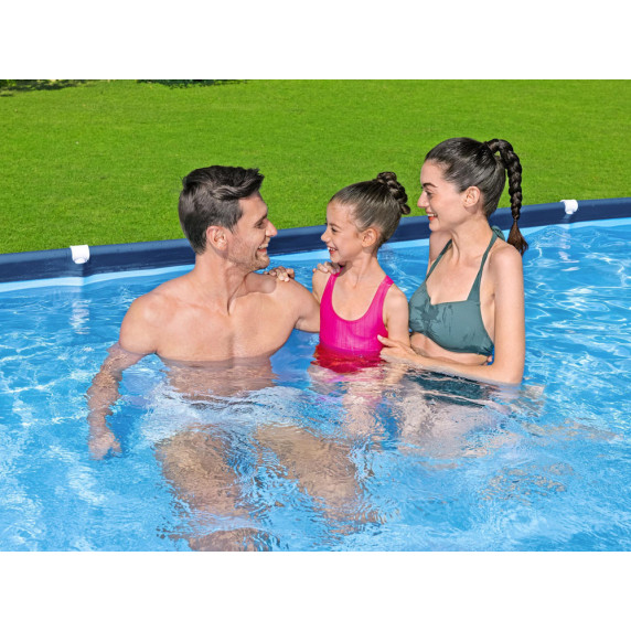 Piscină cu filtru - 400x211x81 cm - BESTWAY 56424 Steel Pro