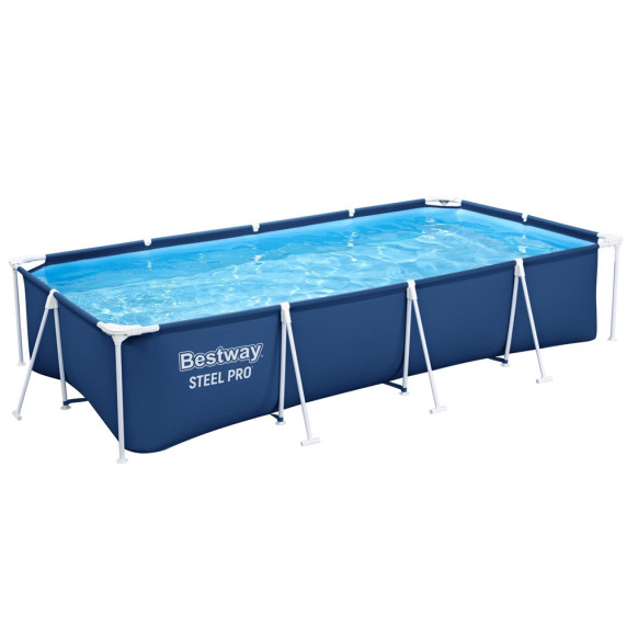 Piscină cu filtru - 400x211x81 cm - BESTWAY 56424 Steel Pro