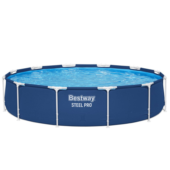 Medence papírszűrős vízforgatóval 366x76cm BESTWAY 56681 Steel Pro