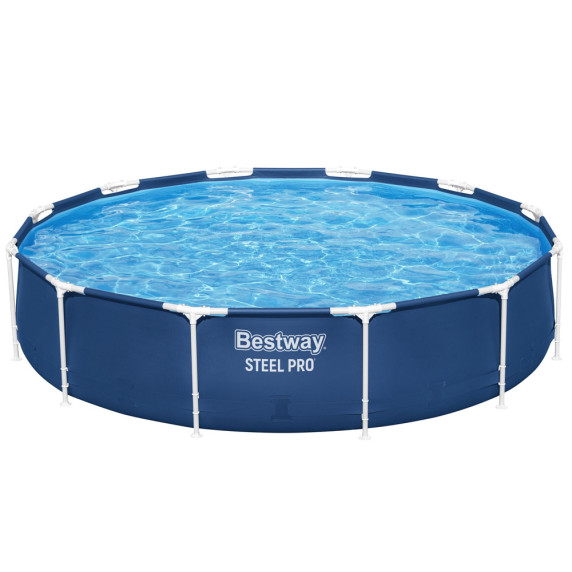 Medence papírszűrős vízforgatóval 366x76cm BESTWAY 56681 Steel Pro