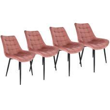 Scaun dining Arden 4 buc-Inlea- rose gold - 