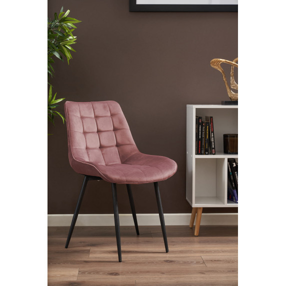 Scaun dining Arden 4 buc-Inlea- rose gold