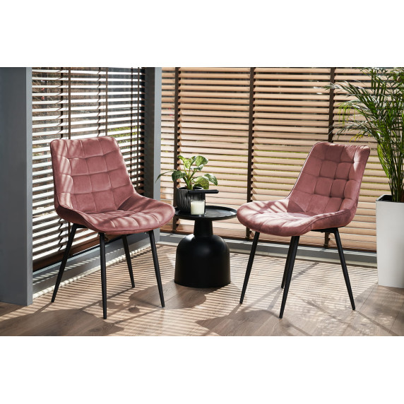 Scaun dining Arden 4 buc-Inlea- rose gold