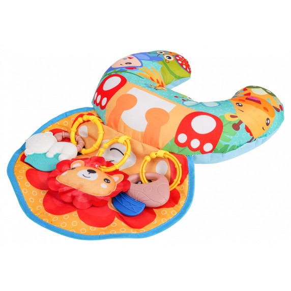 Pernă senzorială multifuncțională pentru bebeluși – BABY TUMMY TIME PILLOW – leu