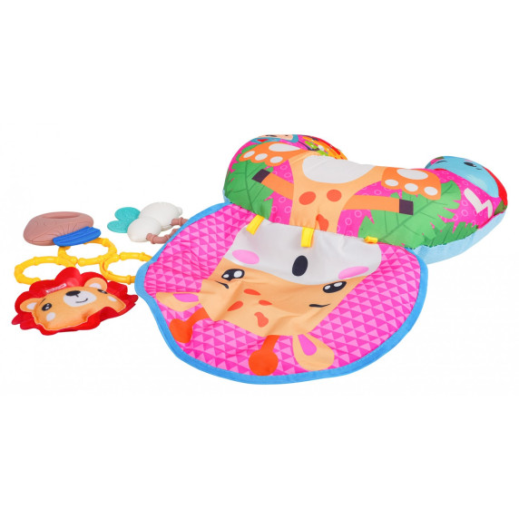 Pernă senzorială multifuncțională pentru bebeluși – BABY TUMMY TIME PILLOW – girafă