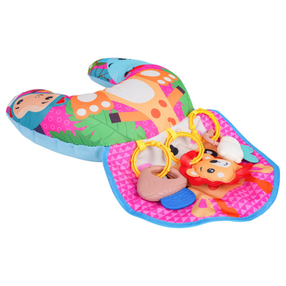 Pernă senzorială multifuncțională pentru bebeluși – BABY TUMMY TIME PILLOW – girafă