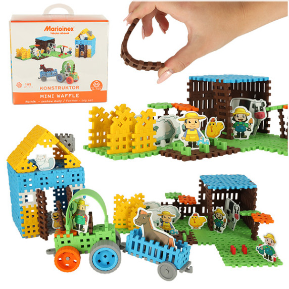 Set de construcție  - 185 bucăți Marioinex MINI WAFFLE