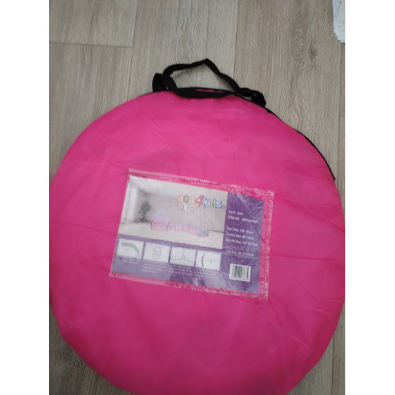 II osztályú termék -Játszóház alagúttal és gyereksátorral Aga4Kis MR7020PINK - rózsaszín