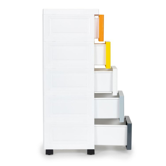 Regál na kolieskach s 5 košíkmi ModernHome