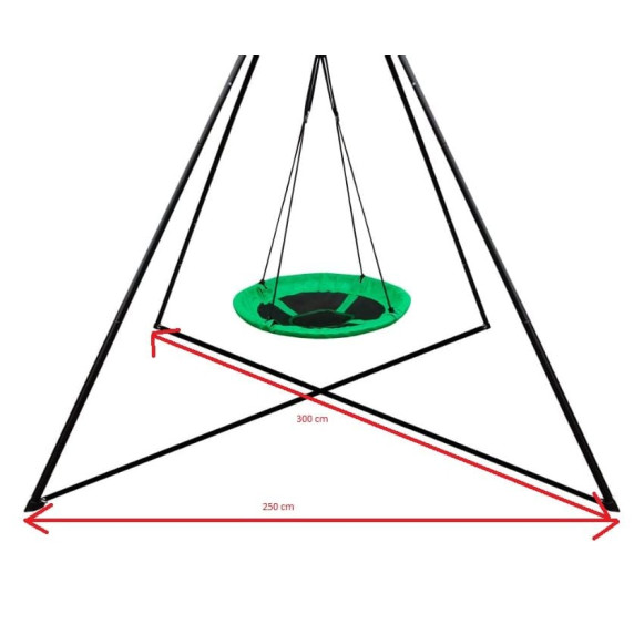 Fészekhinta 100 cm kerettel AGA DS401