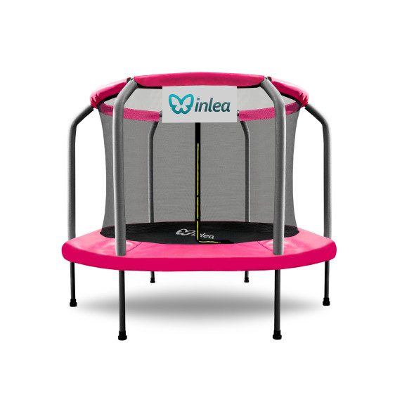 INLEA ULTIMATE Jump Trampolin 150 cm s unutarnjom zaštitnom mrežom – ružičasta