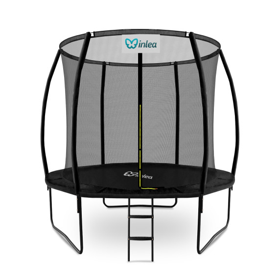 INLEA ULTIMATE Jump Trambulină 250 cm cu plasă de siguranță interioară – negru