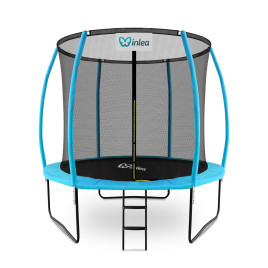 INLEA ULTIMATE Jump Trambulin belső védőhálóval 250 cm - világoskék - 